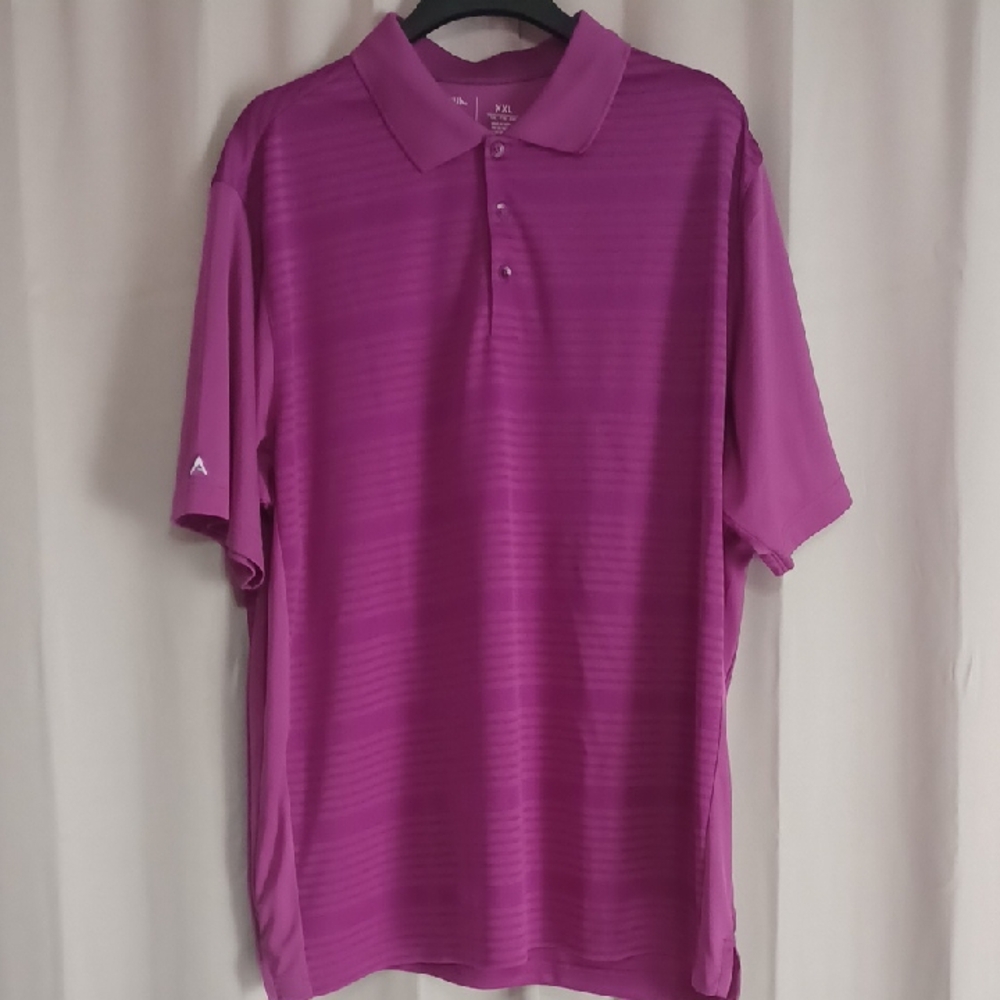 Antigua XXL Purple Short Sleeve Polo Shirt